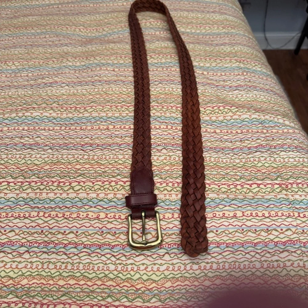 Men's unbranded Brown Genuine Leather Belt Size 40